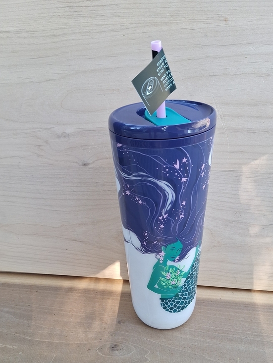 Starbucks Other - Starbucks 2025 Siren Mermaid Pearlescent Purple Venti 24oz Hot Cold Cup Tumbler
